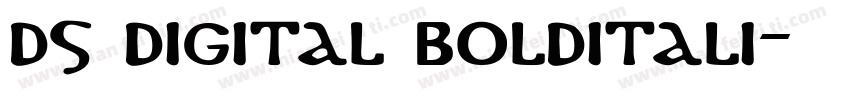 ds digital bolditali字体转换
